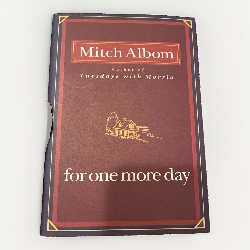 Mitch Albom For One More Day 2006 Hardcover First Edition First Printing DJ